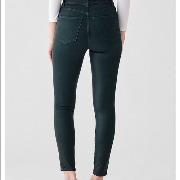 NWT‎ DL1961 Farrow Ankle Jeans Deep Green Size 27 - Picture 2 of 8